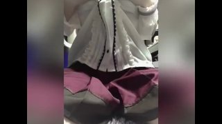 Shaved Girl Wearing Cute Clothes And Masturbating Intoxicatingly. Please Listen To The Loud Sounds. Selfie. Amateur.