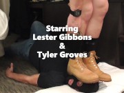 Preview 5 of Straight Dom Tramples Gay Slave with Timberland Boots - Teaser