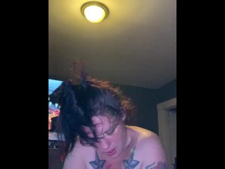 Long Hard Throat Fuck for Submissive Tatted Freak,She Loves_Using Her_Mouth!