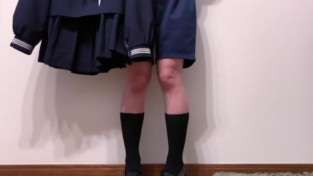 射到水手校服上