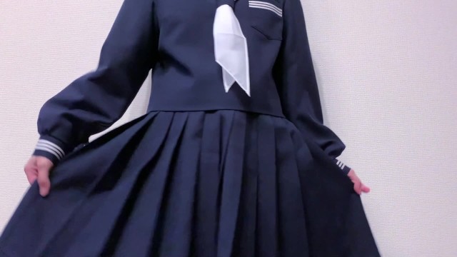 射到水手校服上