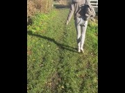 Preview 2 of Teen public piss outdoors