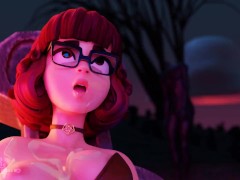 Velma Halloween Animation (Blenderknight, LewdHeart) - Screenshot 13 of 16 - Animated
