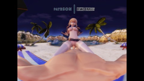 Genshin Impact - Jean Beach Cowgirl [VR UNCENSORED HENTAI 4K]