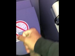 Jacking my Dick because I was Bored on the Plane... Cumshot on Onlyfans