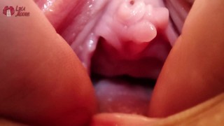 Extreme Pussy Close Up. Vaginal dilator