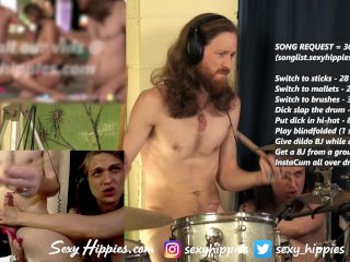 Handjob and Fingering My Partner While DrummingLIVE on_CB
