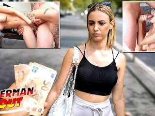 GERMAN SCOUT - SKINNY COLLEGE TEEN LYA MISSY I EYE ROLLING ORGASM AT PICKUP CASTING FUCK