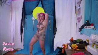 Corrina Karma Strip Tease Sword Swallowing