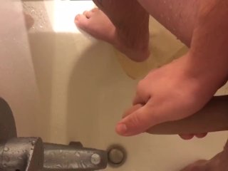 Shower masturbation ftm cum shot