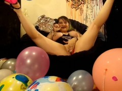 Looner Balloon Fetish! 50+Balloons/Inflatables Helium inhalation B2P hump&Fucked2cum&Helium VoiceJOI