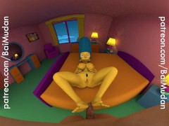 The Simpsons - Marge Simpson Footjob POV