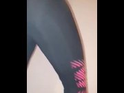 Preview 6 of BOOBS Popping Out of Sports Bra during WORKOUT - CANDID