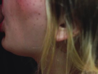 Blonde Teen Close Up Blowjob. Cum Twice. Big Tits.CIM. Cum Mouth.Cum Swallow Lovely_Dove