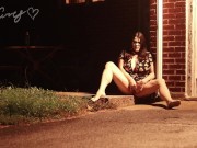 Preview 3 of Naughty Girl with a Full Bladder Masturbates outside at night, having to Pee always makes me Horny