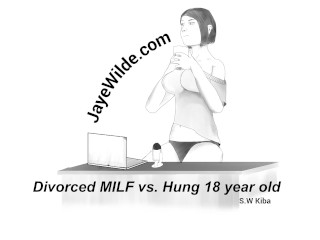 離婚したMILF対ハング18歳
