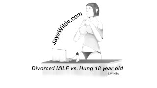 MILF Divorcée Vs Pendue, 18 Ans