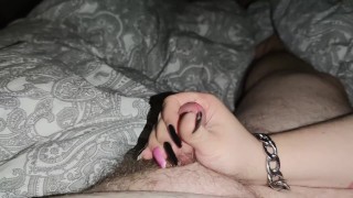 Masturbação com unhas compridas pretas *precum e cumblast*