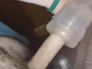 Solo fleshlight fun.  (Sorry about background noise)