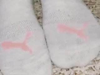 Cute Teen in Sports Socks