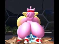 Amy and Sonic OC Cock Ride