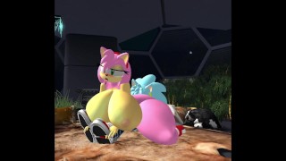 Amy y Sonic OC Cock Ride