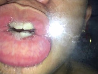 Glass tongue licking and kissing (Short version)