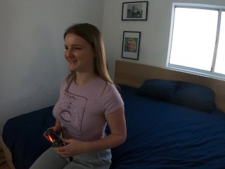 Cute Teen Gamer Loses Game Get Fucked By Daddy  Eliza Eves screenshot number 2