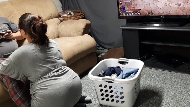 640px x 360px - Step Mom Catches Son Playing Ps4 Games and Interrupts him with Hand Job. -  Pornhub.com
