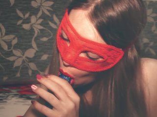 Red and blue. The bright pleasure for a tender pussy