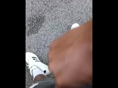 Jacking off outside in Richmond VA