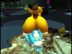 Marine the Raccoon X Sonic OC - Screenshot 2 of 16 - Butt