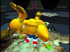 Marine the Raccoon X Sonic OC - Screenshot 4 of 16 - Tits