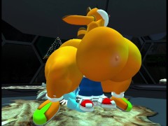 Marine the Raccoon X Sonic OC - Screenshot 7 of 16 - Butt