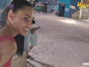 Preview 2 of ChicasLoca - Apolonia Lapiedra And Alexa Tomas Hottest Spanish Babes Public Threesome