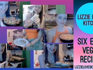 eating, lizzie loves kitchen, Lizzie Love, vegan cooking show