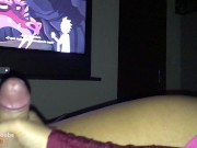 Preview 1 of my friend's girlfriend gave me a handjob while watching Rick and Morty
