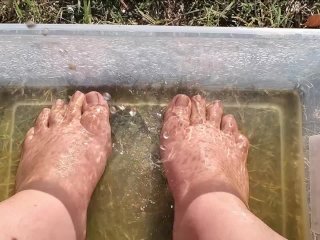 toes, solo female, exclusive, piss