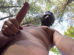 Jason Jerking off in the Forest