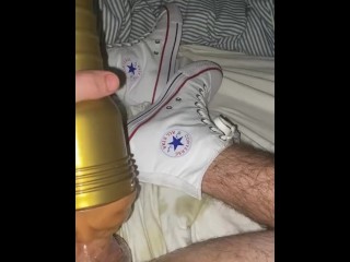 Cumming to my Converse Chuck Taylor’s