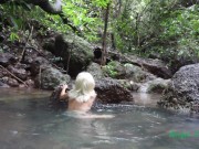 Preview 2 of I WENT IN JUNGLE FOR GET FUN, SWIM NAKED, MASTURBATE AND PISS IN PURE SPRING WATER