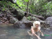 Preview 6 of I WENT IN JUNGLE FOR GET FUN, SWIM NAKED, MASTURBATE AND PISS IN PURE SPRING WATER