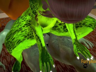 Furry_Hentai 3D - Threesome Lizard Mouse and Dragon Hard_Sex 2/2