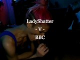 LadyShatter vs BBC 1st cumshot on new spade tattoo