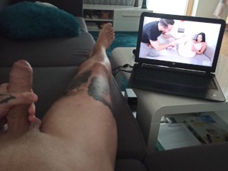 I am Watching Pantyhose Porn while Masturbating