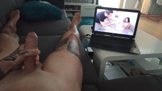 I am watching pantyhose porn while masturbating