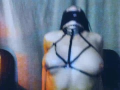 wet brunette waiting for her husband wants to be fucked in the ass and mouth