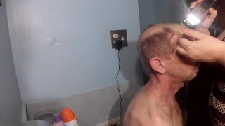 Baldbabey Gets His Hair Shaved