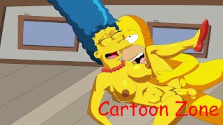 Luna de miel de Marge y Homer LOS SIMPSONS CARTOON PORN