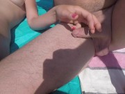 Preview 2 of Want to fuck at the beach but we get caught